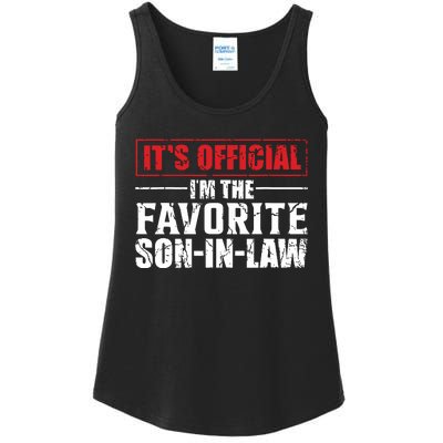 Funny Son In Law Im The Favorite Son In Law Ladies Essential Tank