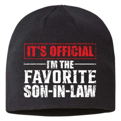 Funny Son In Law Im The Favorite Son In Law Sustainable Beanie