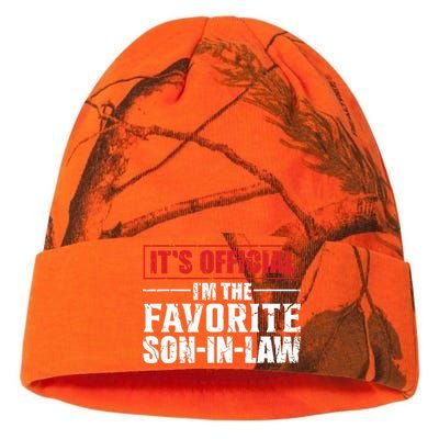 Funny Son In Law Im The Favorite Son In Law Kati Licensed 12" Camo Beanie