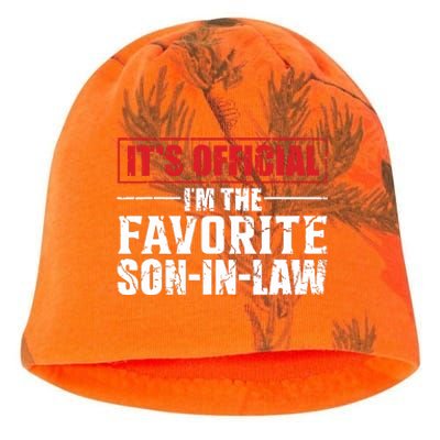 Funny Son In Law Im The Favorite Son In Law Kati - Camo Knit Beanie