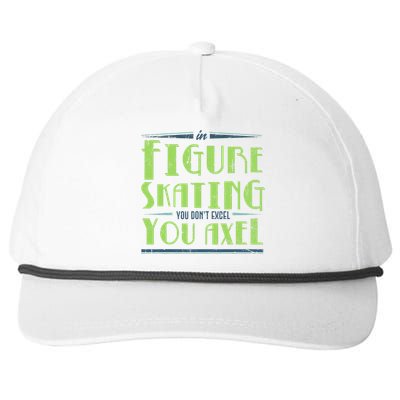 Figure Skater Ice Skates  Ice Rink Figure Skating  Snapback Five-Panel Rope Hat