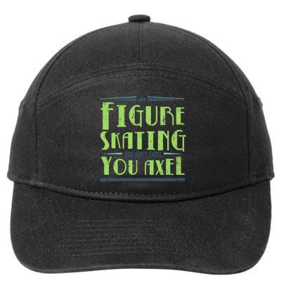 Figure Skater Ice Skates  Ice Rink Figure Skating  7-Panel Snapback Hat