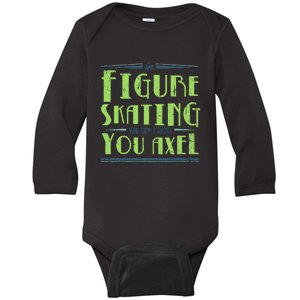 Figure Skater Ice Skates  Ice Rink Figure Skating  Baby Long Sleeve Bodysuit