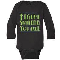 Figure Skater Ice Skates  Ice Rink Figure Skating  Baby Long Sleeve Bodysuit