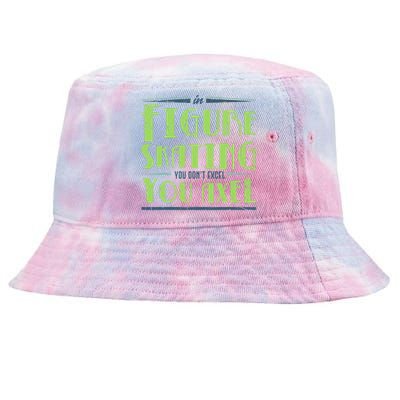 Figure Skater Ice Skates  Ice Rink Figure Skating  Tie-Dyed Bucket Hat