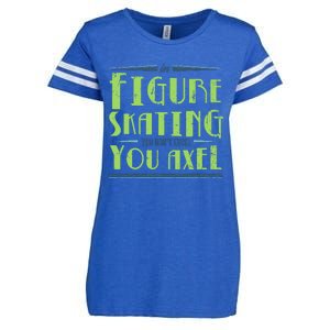 Figure Skater Ice Skates  Ice Rink Figure Skating  Enza Ladies Jersey Football T-Shirt