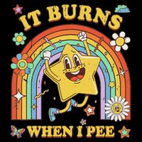 Funny Saying It Burns When I Pee Sarcastic Meme Drawstring Bag