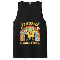 Funny Saying It Burns When I Pee Sarcastic Meme PosiCharge Competitor Tank