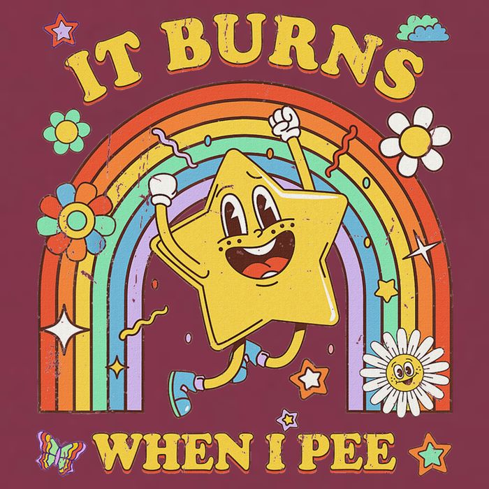 Funny Saying It Burns When I Pee Sarcastic Meme 16oz Travel Tumbler