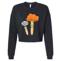 Funny Science I Think Youre Overreacting Nerd Chemistry Gift Cropped Pullover Crew