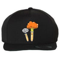 Funny Science I Think Youre Overreacting Nerd Chemistry Gift Wool Snapback Cap