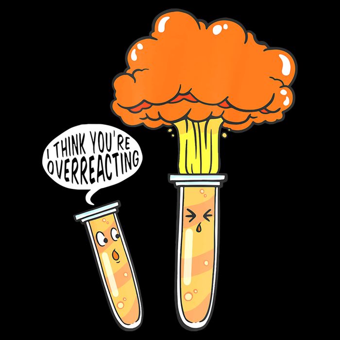 Funny Science I Think Youre Overreacting Nerd Chemistry Gift Wool Snapback Cap