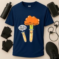 Funny Science I Think Youre Overreacting Nerd Chemistry Gift Cooling Performance Crew T-Shirt