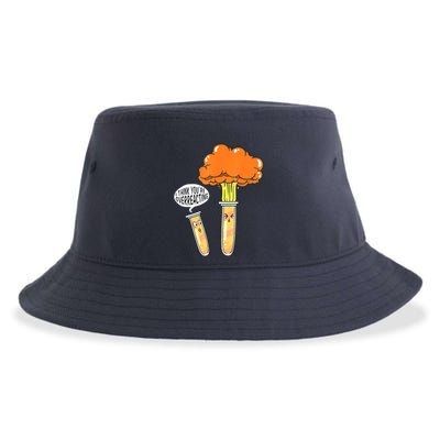 Funny Science I Think Youre Overreacting Nerd Chemistry Gift Sustainable Bucket Hat