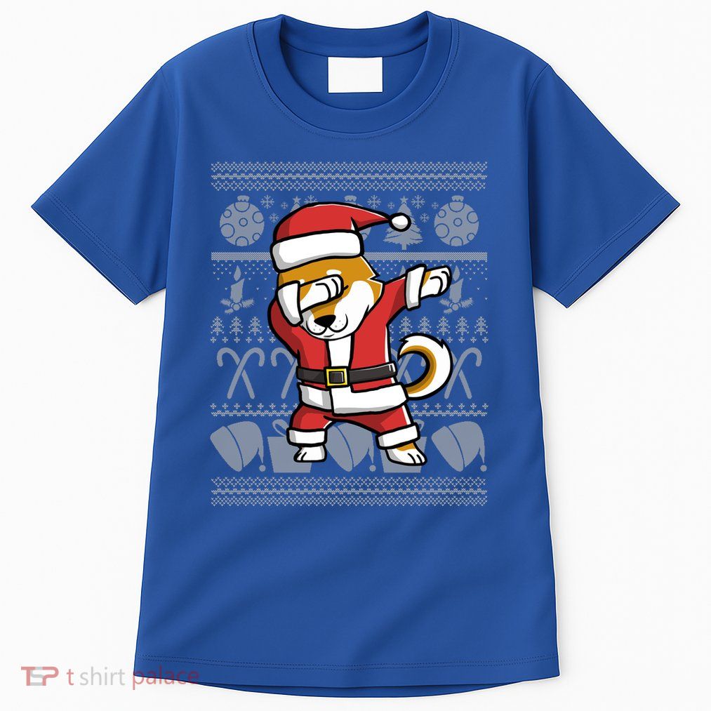 Funny Shiba Inu Dabbing Dog Dab Ugly Christmas Cool Gift Tall T-Shirt