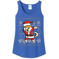 Funny Shiba Inu Dabbing Dog Dab Ugly Christmas Cool Gift Ladies Essential Tank