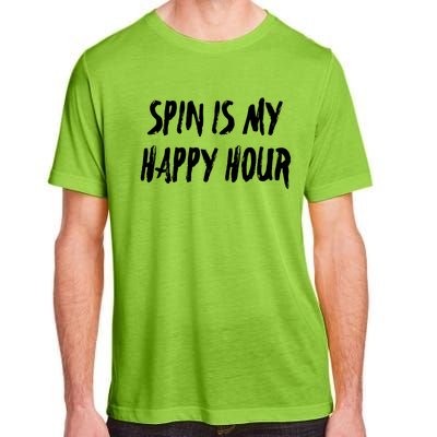 Funny Spin Is My Happy Hour Cardio Fitness Gift Cute Gift Adult ChromaSoft Performance T-Shirt