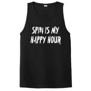 Funny Spin Is My Happy Hour Cardio Fitness Gift Cute Gift PosiCharge Competitor Tank