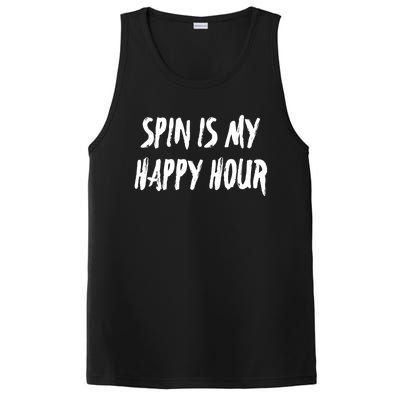 Funny Spin Is My Happy Hour Cardio Fitness Gift Cute Gift PosiCharge Competitor Tank