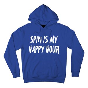 Funny Spin Is My Happy Hour Cardio Fitness Gift Cute Gift Hoodie