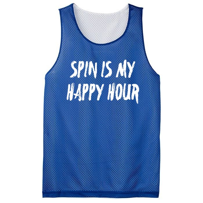 Funny Spin Is My Happy Hour Cardio Fitness Gift Cute Gift Mesh Reversible Basketball Jersey Tank