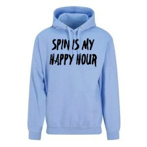 Funny Spin Is My Happy Hour Cardio Fitness Gift Cute Gift Unisex Surf Hoodie