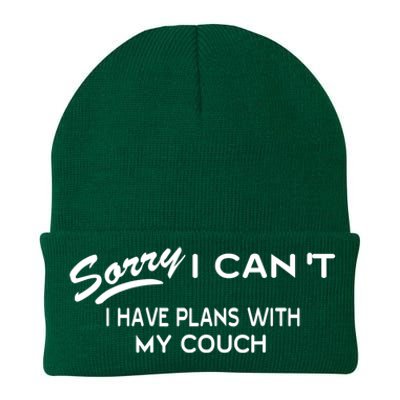 Funny Sorry I Cant I Have Plans With My COUCH Knit Cap Winter Beanie