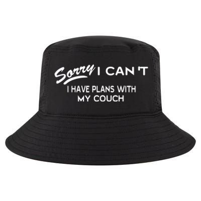 Funny Sorry I Cant I Have Plans With My COUCH Cool Comfort Performance Bucket Hat