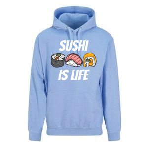 Funny Sushi Is Life Food Lover Gift Unisex Surf Hoodie