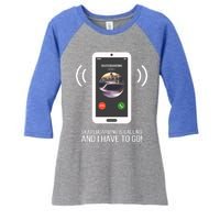 Funny Skateboarding Is Calling Gift Women's Tri-Blend 3/4-Sleeve Raglan Shirt