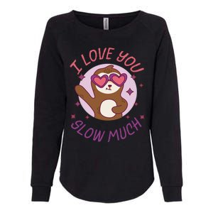 Funny Sloth I Love You Slow Much Cute Sloths Gift Womens California Wash Sweatshirt