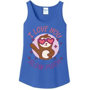 Funny Sloth I Love You Slow Much Cute Sloths Gift Ladies Essential Tank