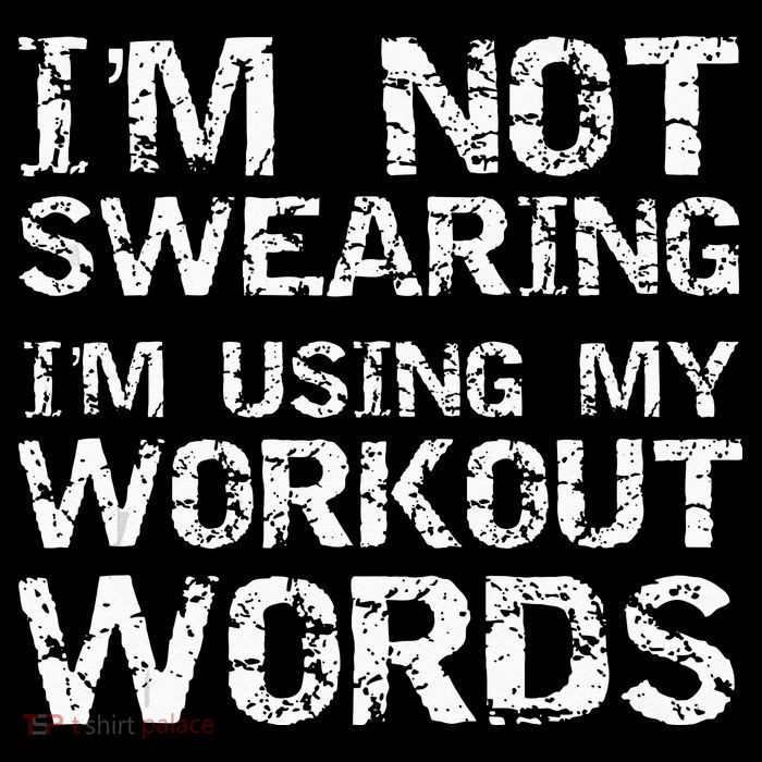 Funny Saying Im Not Swearing Im Using My Workout Words Bucket Hat