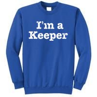 Funny Soccer I'm A Keeper Vintage Distressed Gift Meaningful Gift Sweatshirt