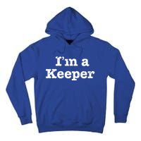 Funny Soccer I'm A Keeper Vintage Distressed Gift Meaningful Gift Tall Hoodie