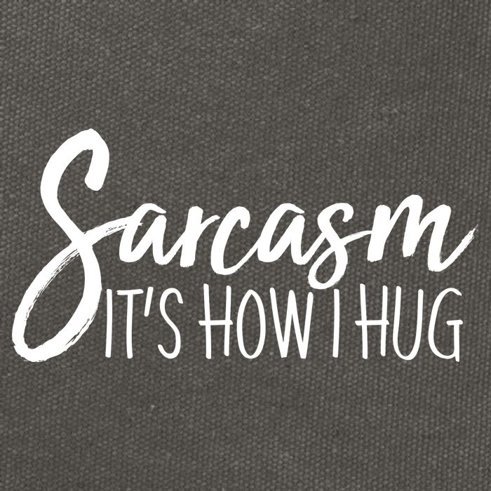 Funny Sarcasm It's How I Hug Cotton Canvas Backpack