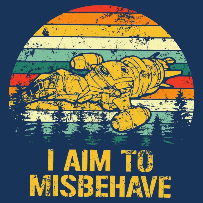 Firefly Serenity I Am To Misbehave Vintage T-Shirt