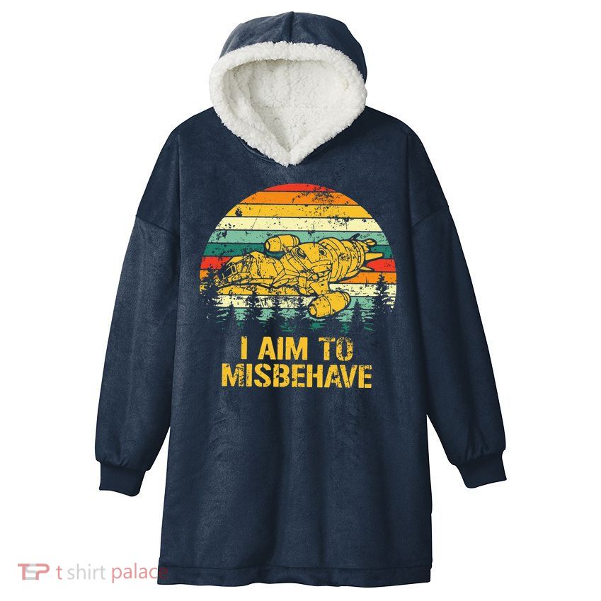 Firefly Serenity I Am To Misbehave Vintage Hooded Wearable Blanket