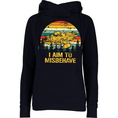 Firefly Serenity I Am To Misbehave Vintage Womens Funnel Neck Pullover Hood