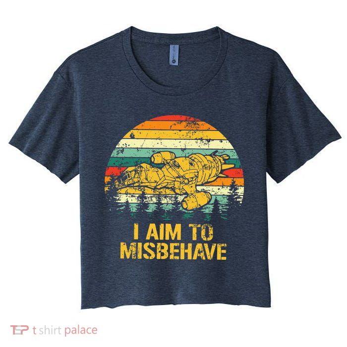 Firefly Serenity I Am To Misbehave Vintage Crop Top