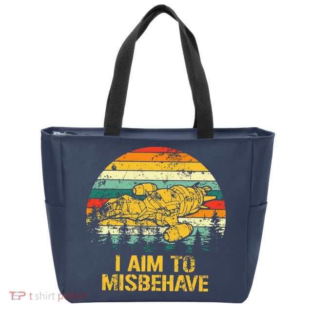 Firefly Serenity I Am To Misbehave Vintage Zip Tote Bag