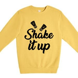 Funny Shaking It Up Pepper Salt Cooking Dinner Food Kitchen Cute Gift Premium Crewneck Sweatshirt