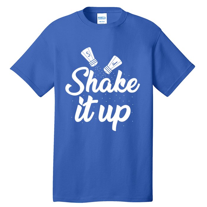 Funny Shaking It Up Pepper Salt Cooking Dinner Food Kitchen Cute Gift Tall T-Shirt