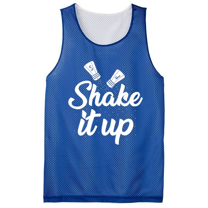 Funny Shaking It Up Pepper Salt Cooking Dinner Food Kitchen Cute Gift Mesh Reversible Basketball Jersey Tank