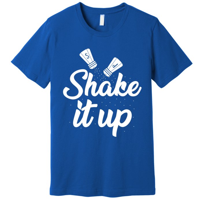 Funny Shaking It Up Pepper Salt Cooking Dinner Food Kitchen Cute Gift Premium T-Shirt