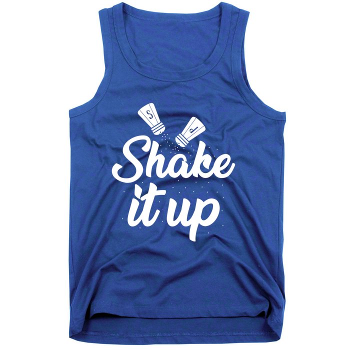 Funny Shaking It Up Pepper Salt Cooking Dinner Food Kitchen Cute Gift Tank Top