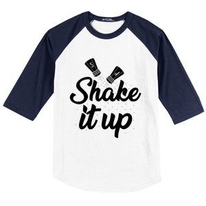 Funny Shaking It Up Pepper Salt Cooking Dinner Food Kitchen Cute Gift Baseball Sleeve Shirt