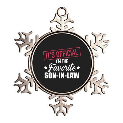 Favorite Son In Law From Mother In Law Or Father In Law Metallic Star Ornament