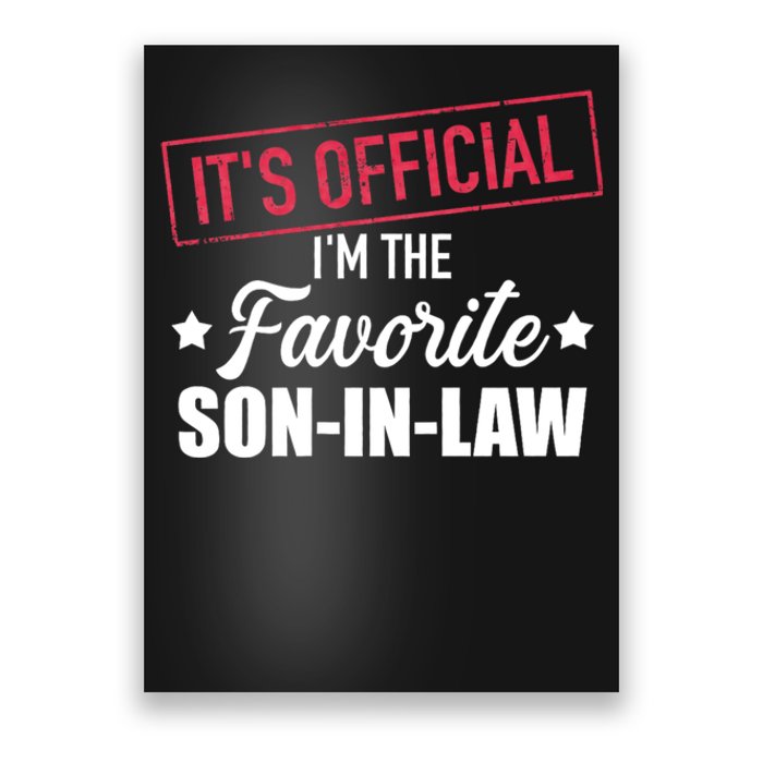 Favorite Son In Law From Mother In Law Or Father In Law Poster