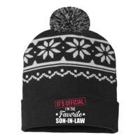 Favorite Son In Law From Mother In Law Or Father In Law USA-Made Snowflake Beanie